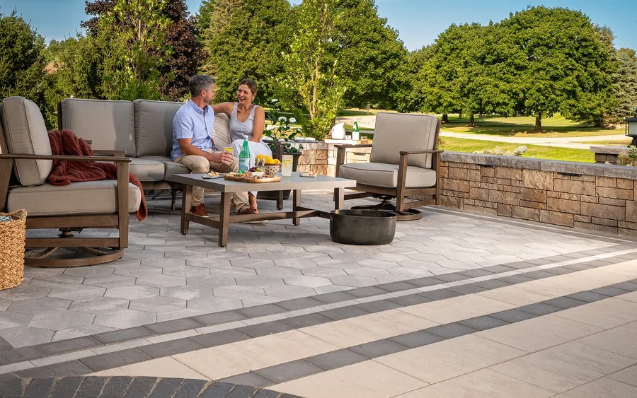 Completed Belgard paver installation