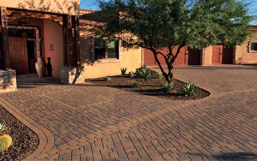 Concrete Pavers, completed paver installation