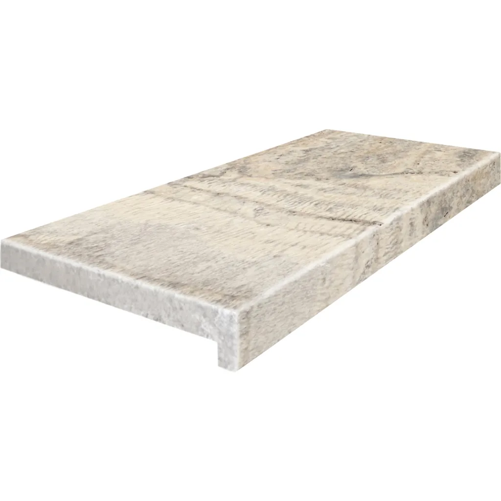 Alaska Gray Travertine coping