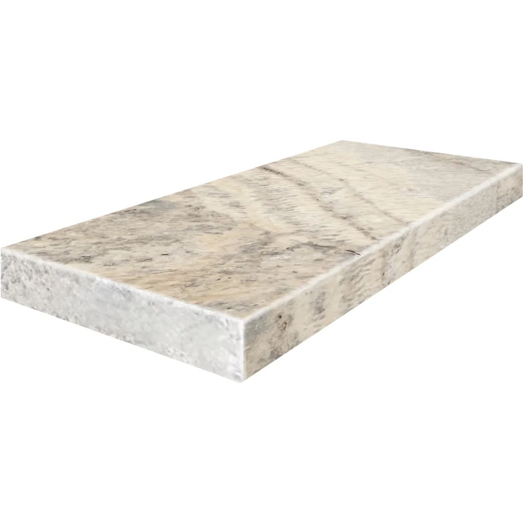 Alaska Gray Travertine coping