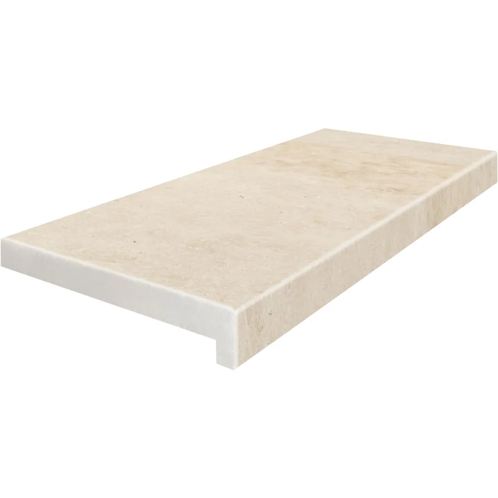 Light Ivory Travertine coping