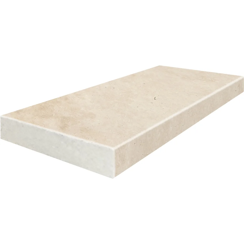 Light Ivory Travertine coping