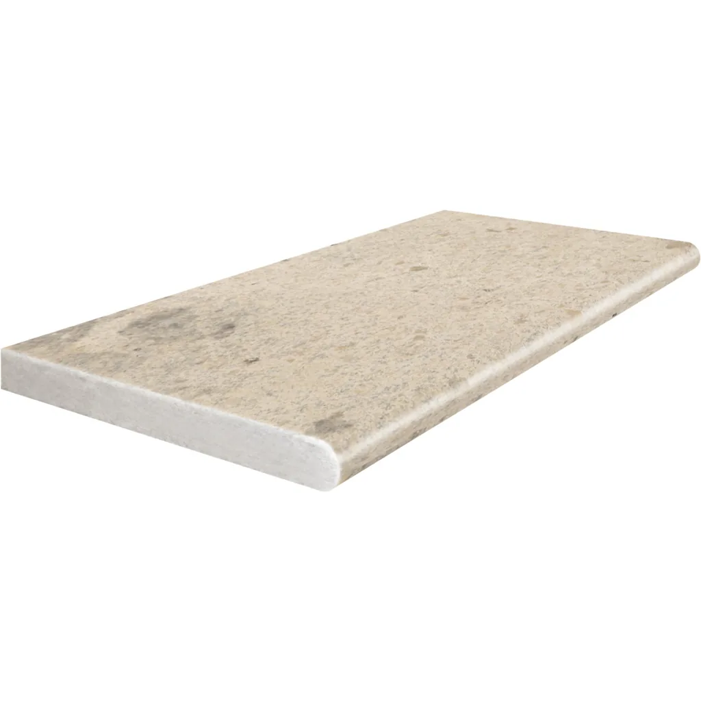Light Mocha Travertine coping