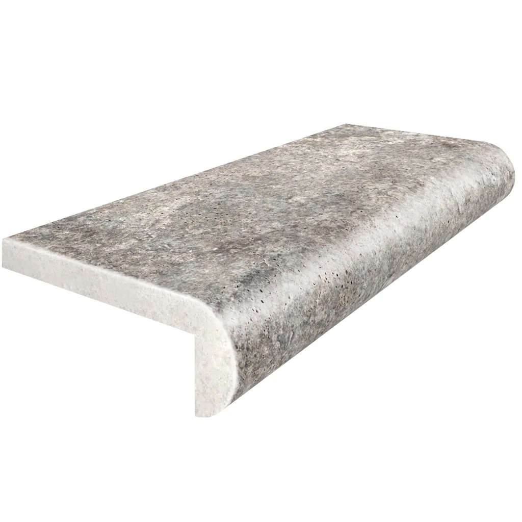 Silver Travertine coping