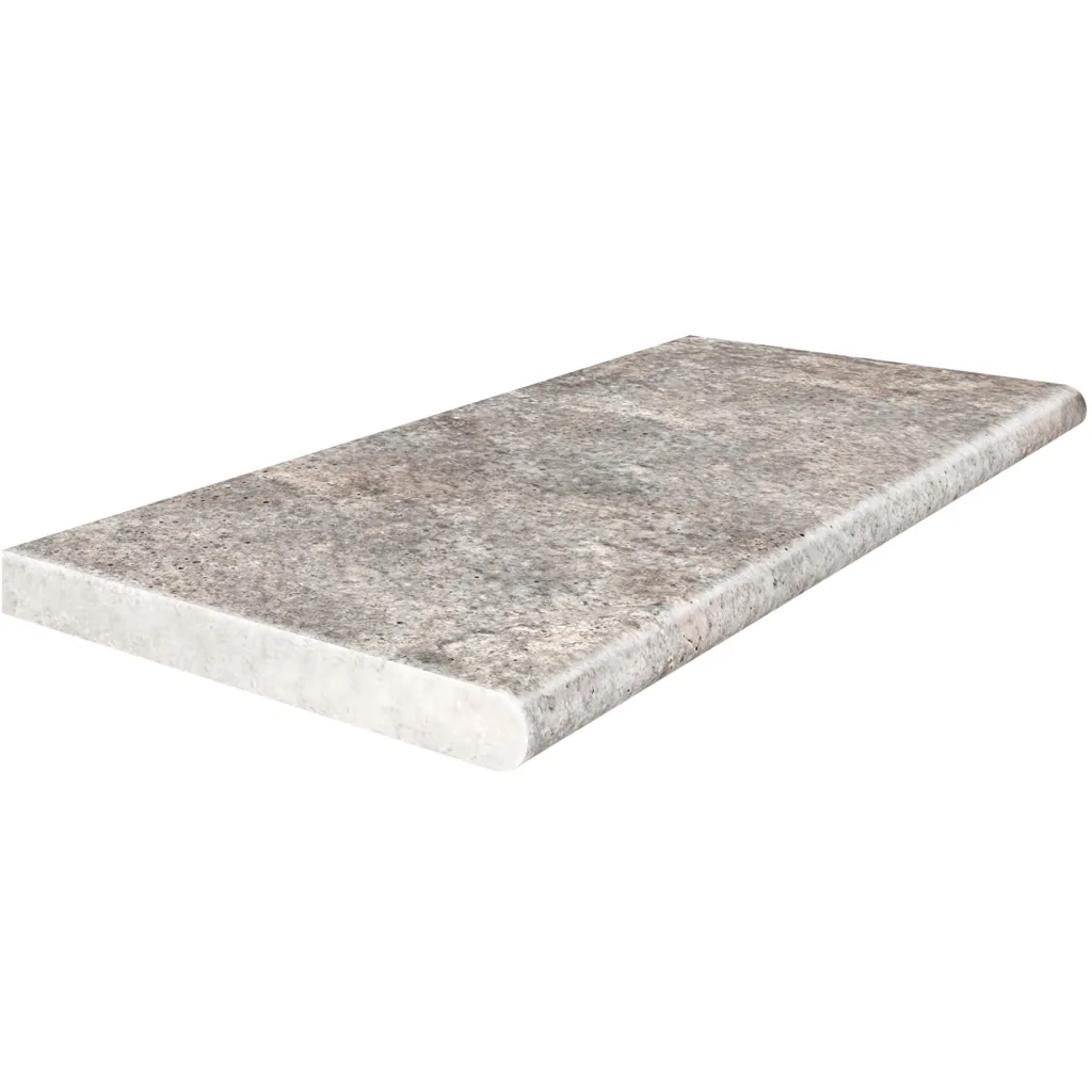 Silver Travertine coping