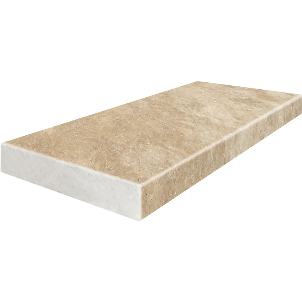 Walnut Travertine coping